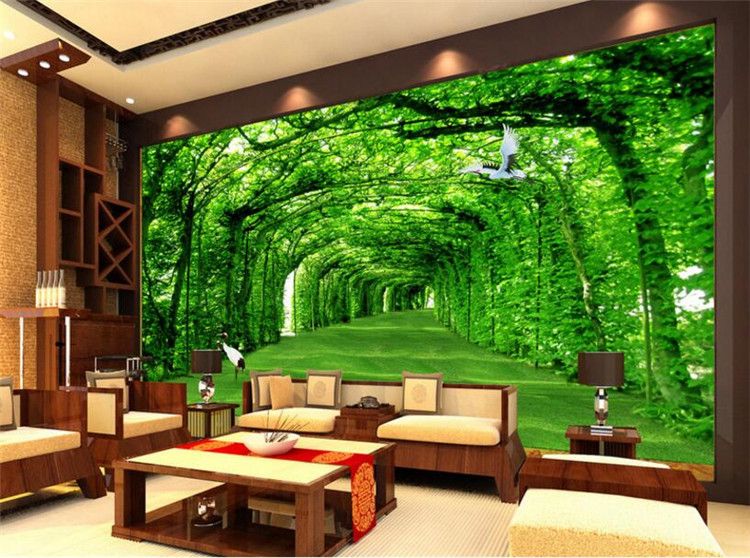 Großhandel Natur Landschaft Grüner Baum Für Wohnzimmer Wand Kunst ... Großhandel Natur Landschaft Grüner Baum Für Wohnzimmer Wand Kunst ...