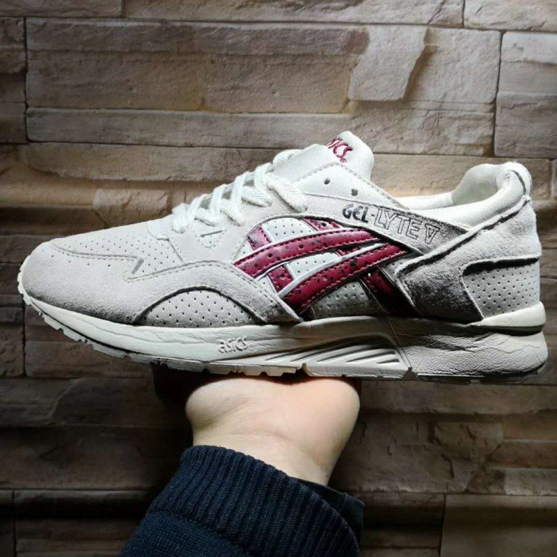 asics gel lyte v grise et rouge