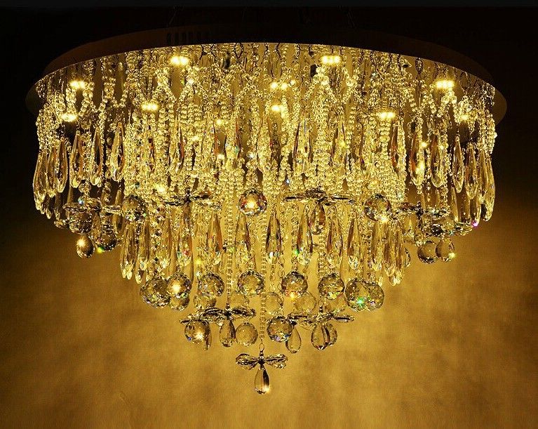 Plafoniere Da Soffitto In Cristallo : Acquista trasporto libero lampada a soffitto di cristallo