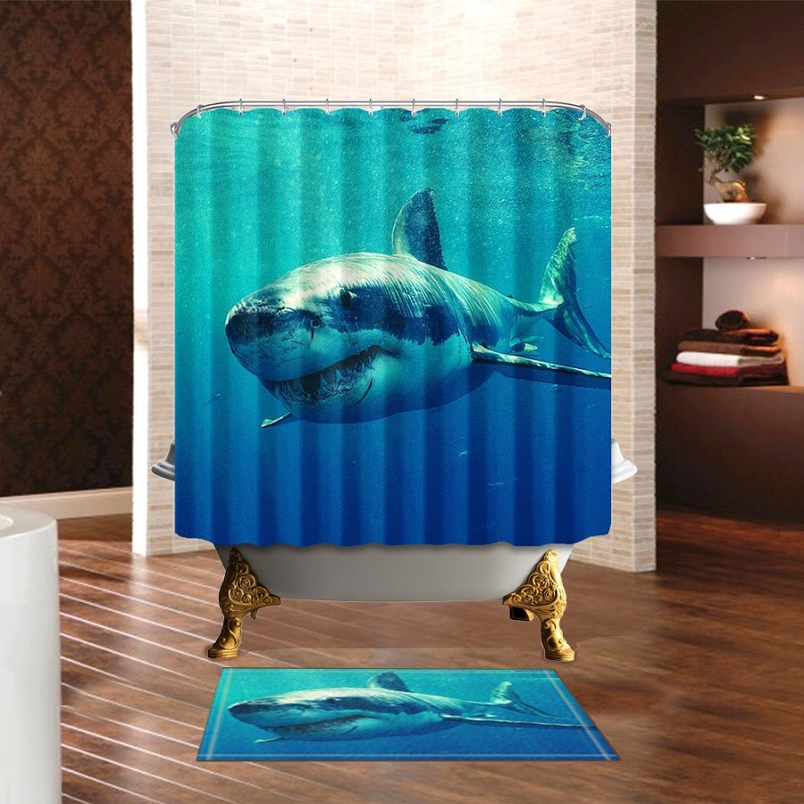 Compre Cuarto De Baño Cortinas De Ducha Con Ganchos De Plástico A