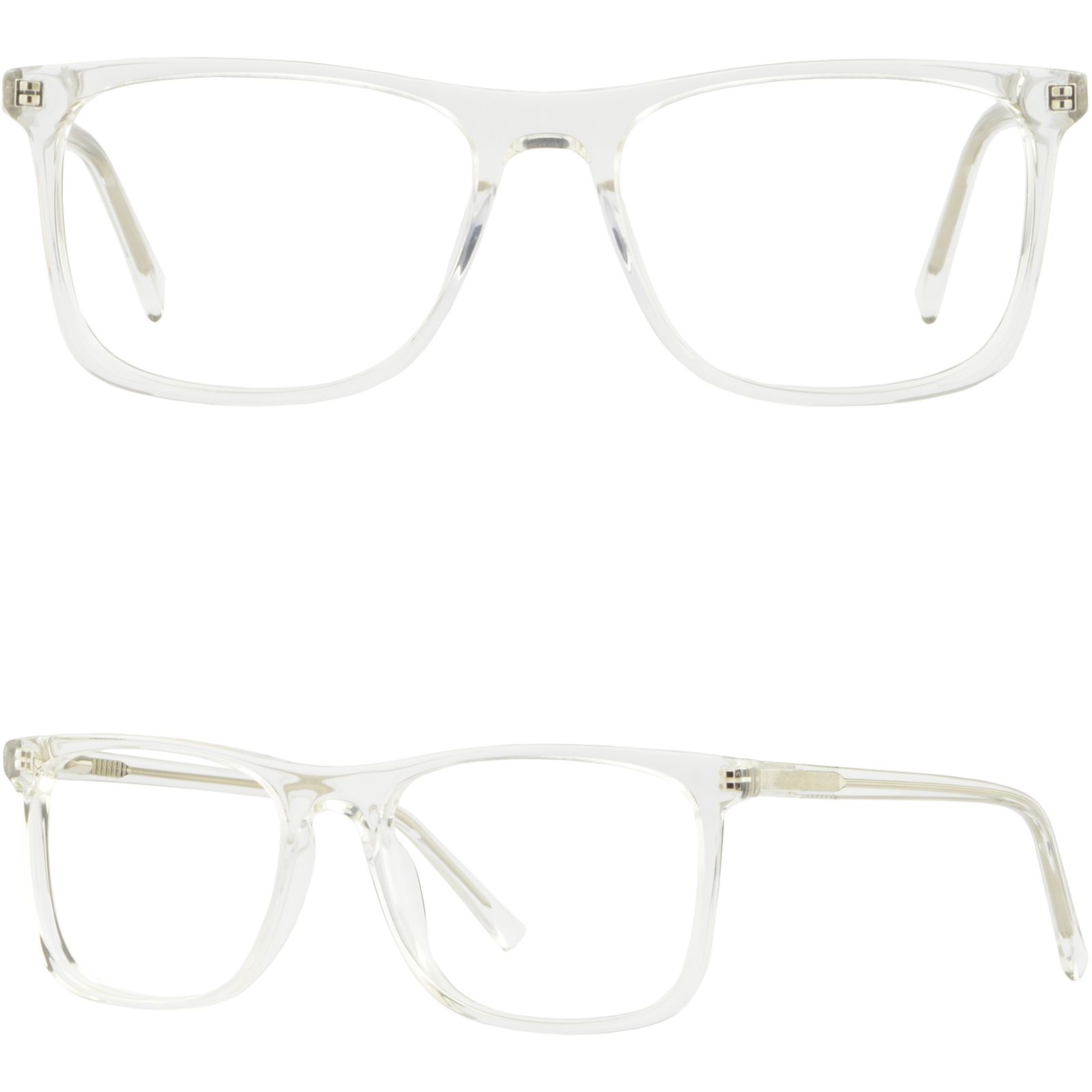 clear plastic mens eyeglasses