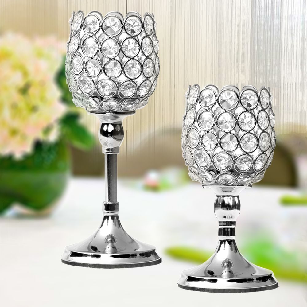 Wine glass candlestick Wine glass candlestick