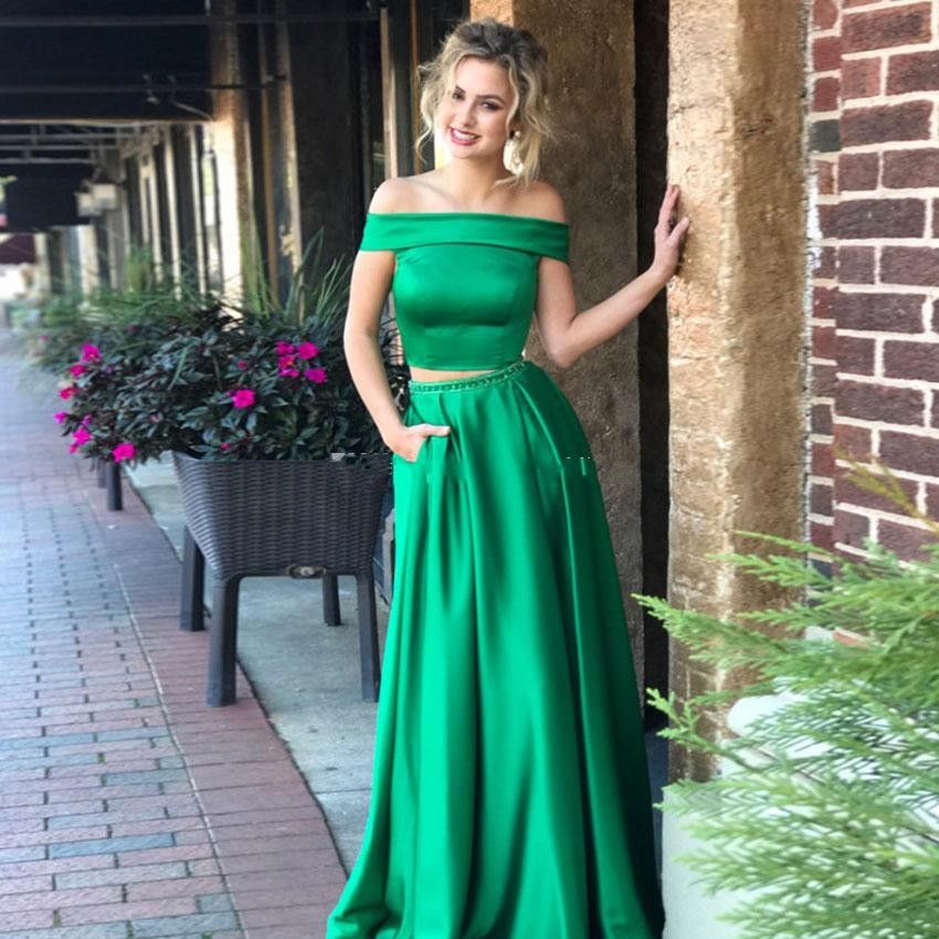 jade green evening gown