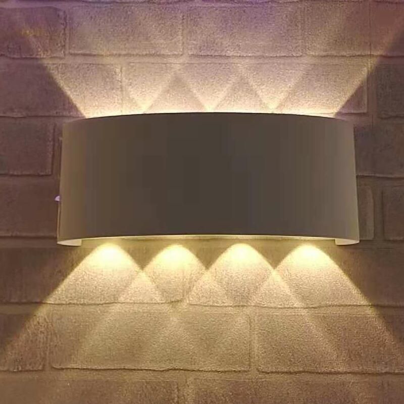 2019 Modern Wall Light With 8w Led 4w Up And Down Ac85 265v Modern Wall Light With 8w Led 4w Up And Down Ac85 265v White Black Outside Color Aluminum Sconce For Indoor Outdoor Corridor
