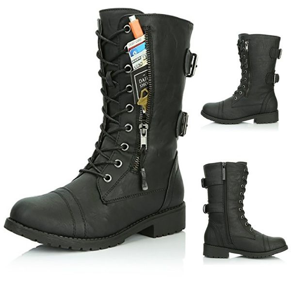 Ladies Plus Size Lace Up Military Boots Flat Heels Combat Style Waterproof Martin Boots Shoes Combat Boots For Women Sexy Shoes From Indelibility_ Ladies Plus Size Lace Up Military Boots Flat Heels Combat Style Waterproof Martin Boots Shoes Combat Boots For Women Sexy Shoes From Indelibility_