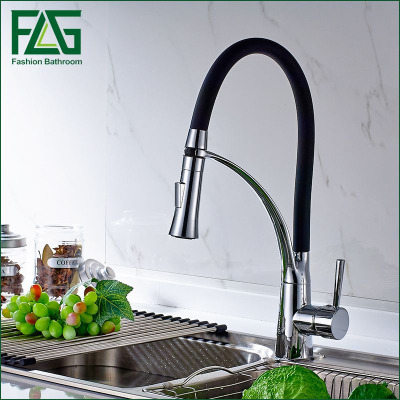 Newly Design 360 Swivel 100 Solid Brass Single Handle Mixer Sink Pull Out Spray Kitchen Faucet Best Antique Black Faucets