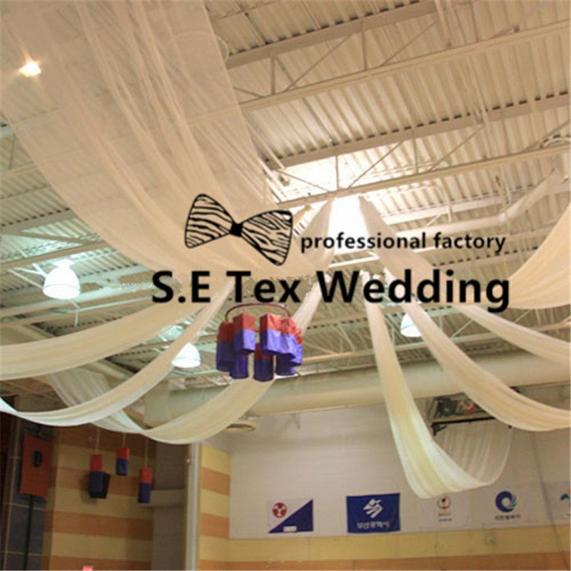 150cm Wide Luxury Wedding Roof Drape Fabric Canopy Drapery