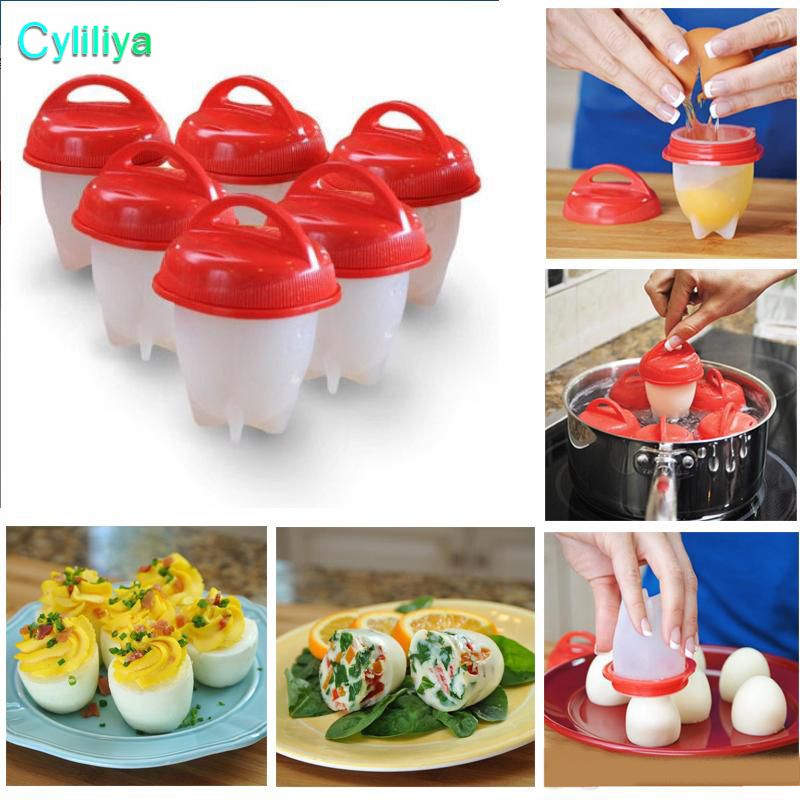 2020 Non Stick Silicone Egg Cooker Hard Boiled Eggs Without The Shell