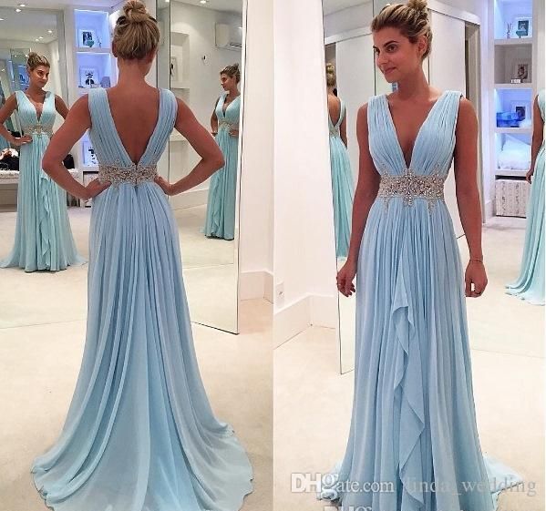 light blue grecian dress