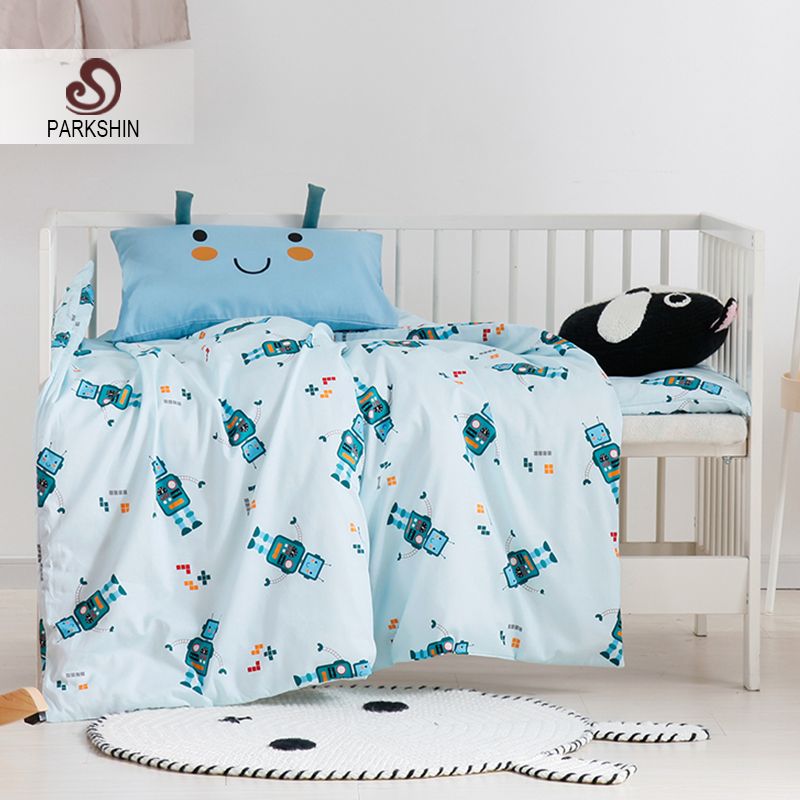 Parkshin Child Cartoon Antenna Baby Blue Active Printing Bedding Set Parkshin Child Cartoon Antenna Baby Blue Active Printing Bedding Set 100 Cotton Soft Protect Kids Skin Comfortable Bedspread Twin Comforter Sets King