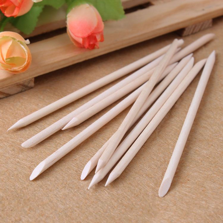 Nail Art Design Orange Wood Stick Sticks Cuticle Pusher Remover Nail Art Design Orange Wood Stick Sticks Cuticle Pusher Remover