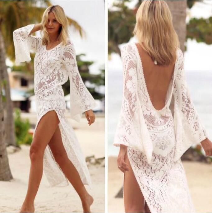 lace beach cover up dress