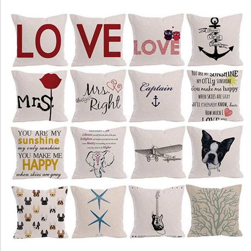 Letter Pillow Cases Linen Square Cushion Cover Love Printing Sofa Magnificent Pillow Case Covers For Throw Pillows Letter Pillow Cases Linen Square Cushion Cover Love Printing Sofa Magnificent Pillow Case Covers For Throw Pillows