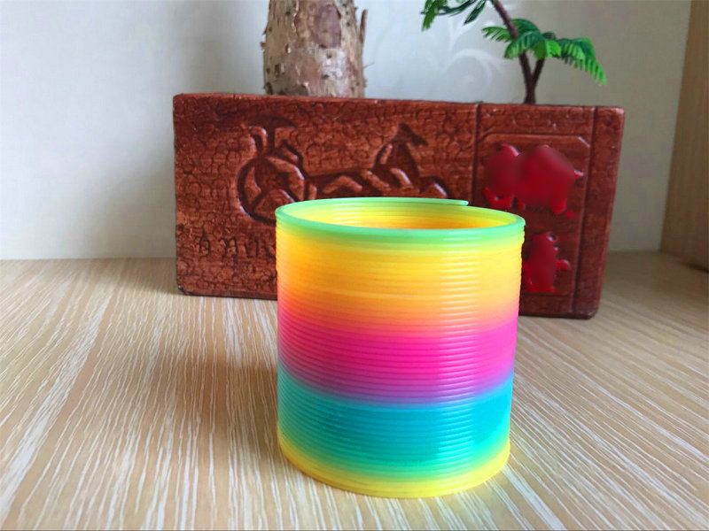fashion rainbow circle colorful rainbow plastic magic slinky kids fashion rainbow circle colorful rainbow plastic magic slinky kids children classic development educational toy christmas gifts dhl rainbow circle magic