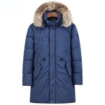 Jacken Parkas Parka Lange Lässige Größe Qualität 2017 Outwear Kapuze Gepolsterte Stil Männer Hohe Fleece Winter Winterjacke Mit Große Pelz PiuXZTOk