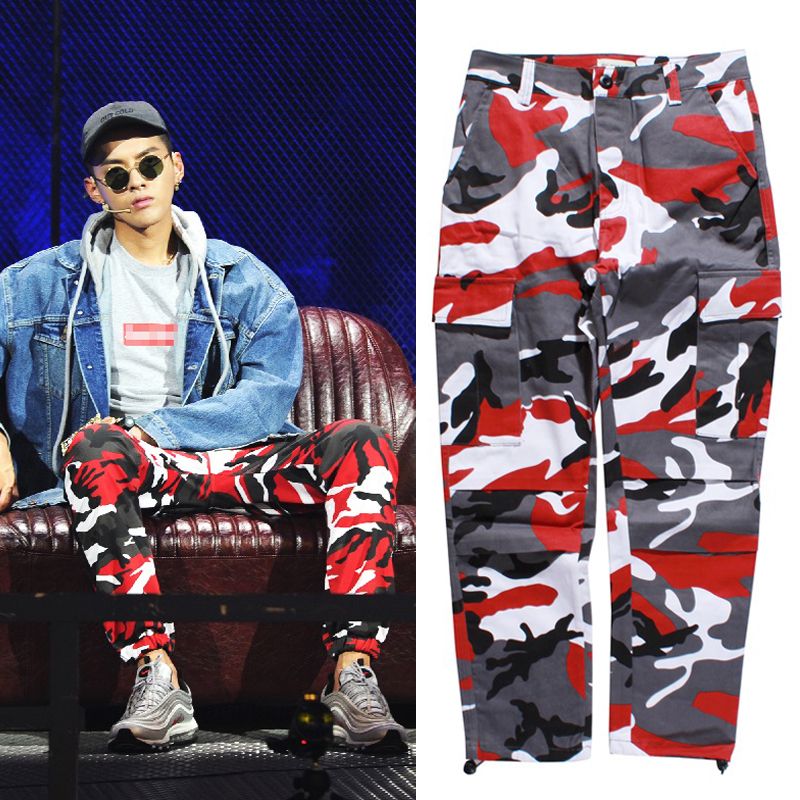 colored camouflage pants