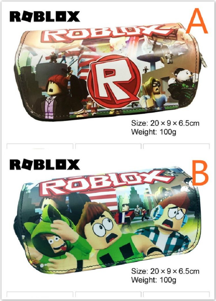 20pcs Games Roblox Pencil Bag Children Teenager Student Pencil Case Box Pen Bag Cosmetic Makeup Change Purse Bag 20x9x65cm - 