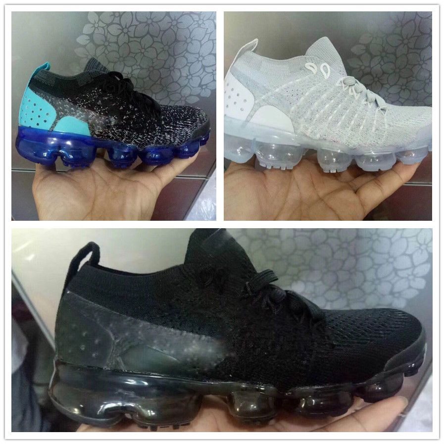 vapormax nere bambino