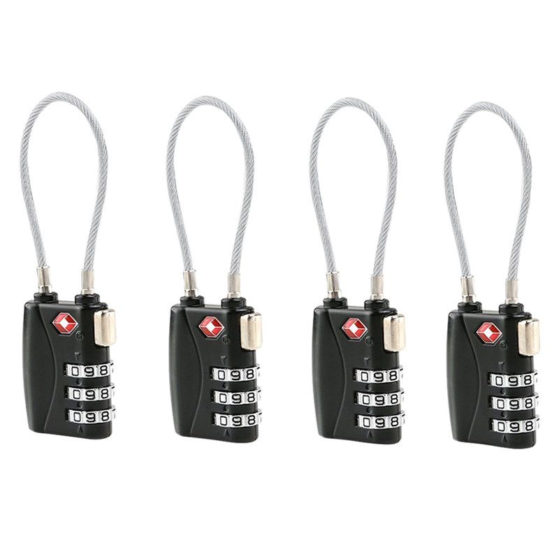tsa approved cable luggage locks