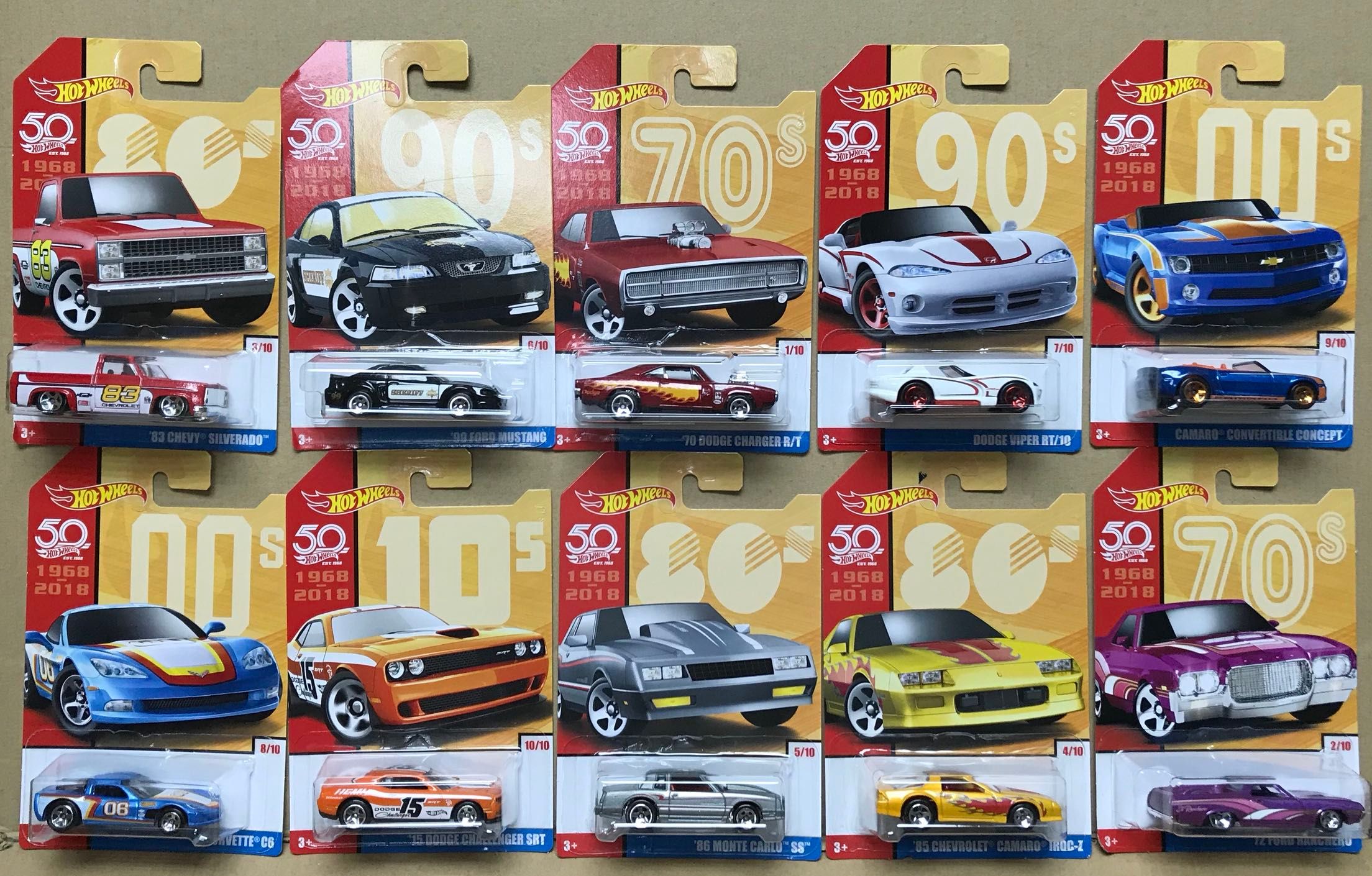 hot wheels 50th anniversary box set