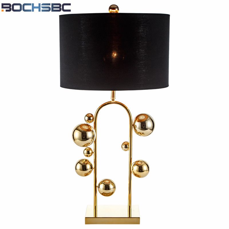 2018 Modern Gold Lamp American Minimalist Bedside Table 2018 Modern Gold Lamp American Minimalist Bedside Table Study Decoration Abajour Metal Lamps For Living Room H81cm From Samanthe