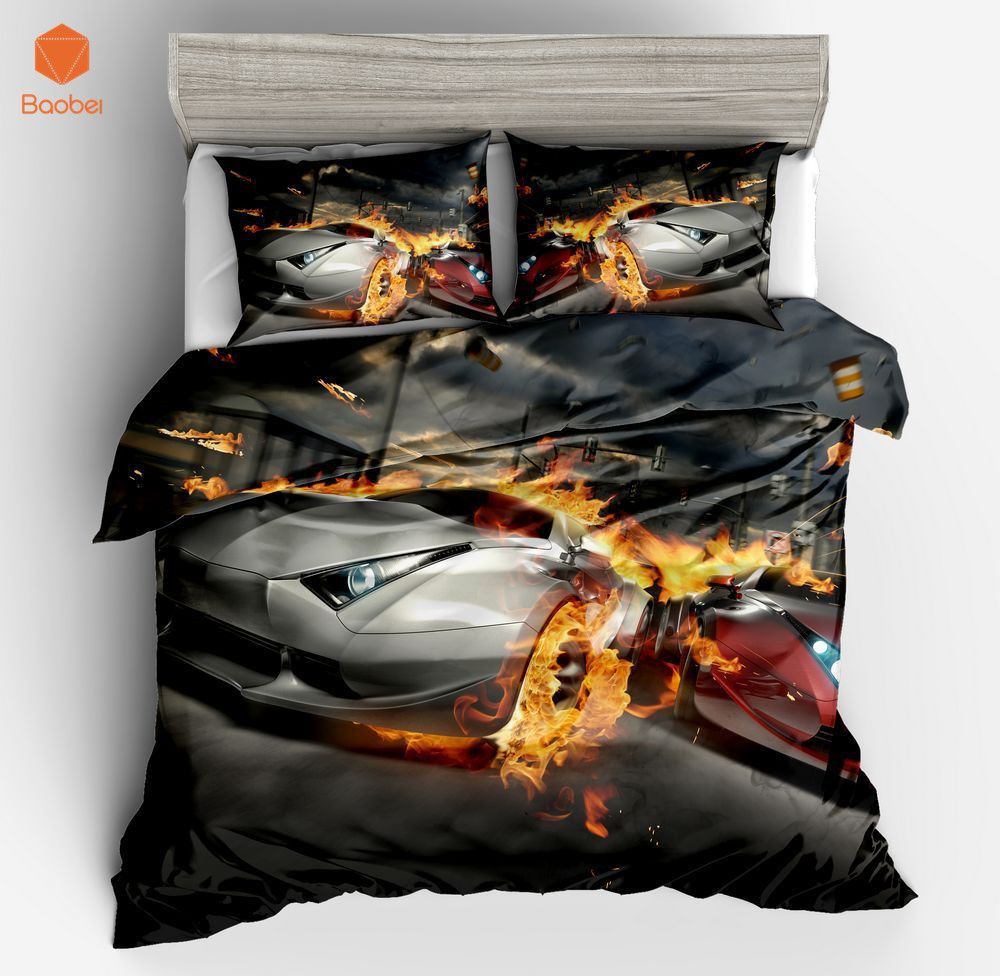 3pcs Car Sports Pinted 3d Luxury Duvet Cover Set Bedding With Pillowcase For S Kidstwin Full Queen King Size Sj208 Car Sports Pinted 3d Luxury Duvet Cover Set Bedding With Pillowcase For S Kidstwin Full Queen King Size Sj208 Blue And White Bedspread