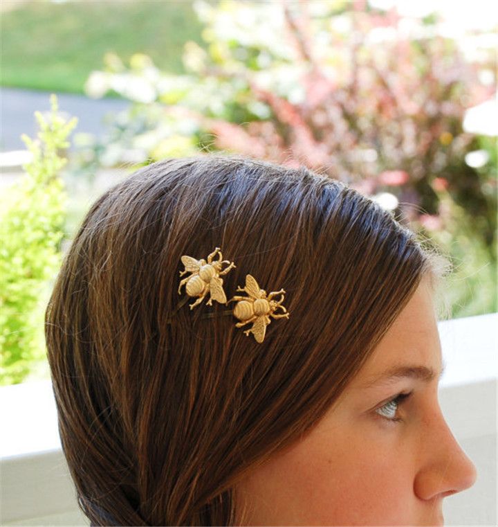 2019 2018 New Hot Fashion Little Honey Bee Hairpins Summer Style