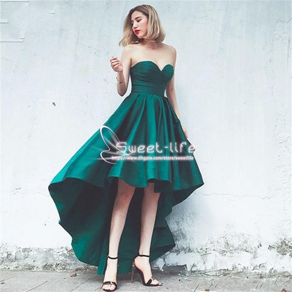 forest green ball gown