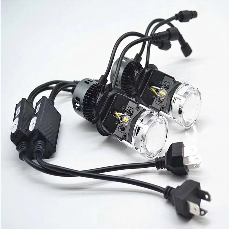 2020 H4 LED Projector Lens Headlight Bi Led High And Low Beams Headlamp