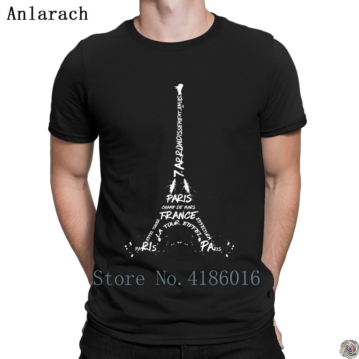 Designer Eiffel Art Digital Torre T Graphic Shirt Acquista Costume MpSVqUzG