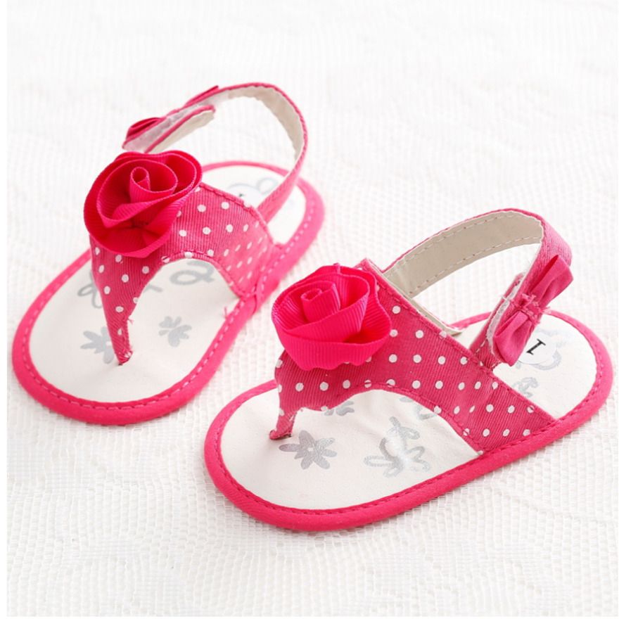 2018 Simple Cute Baby Girl Sandals Noble Princess Rose Flower