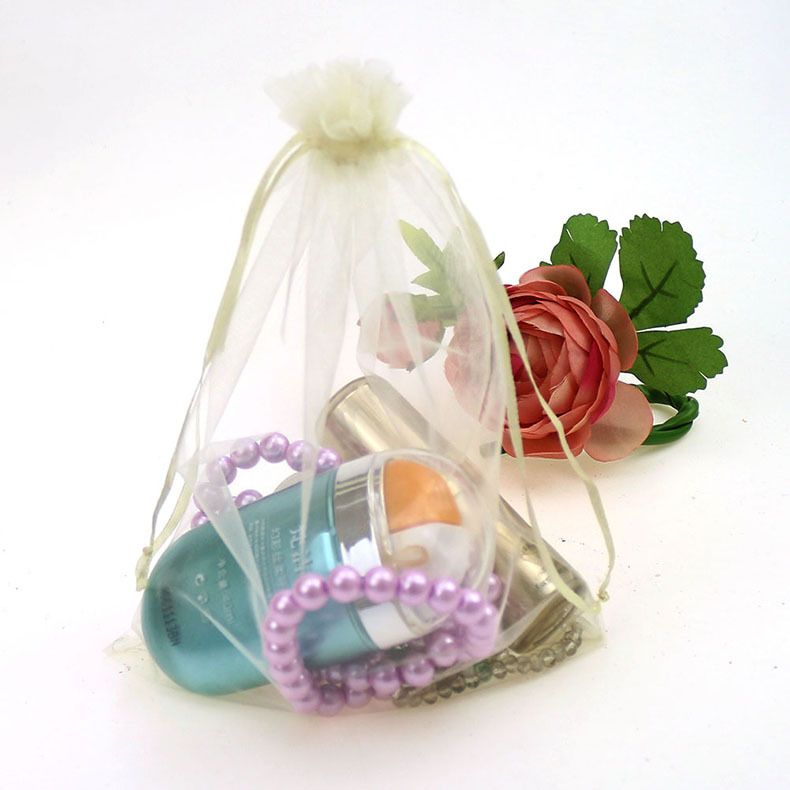 sheer organza bolsas