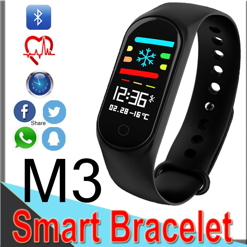 smart watch mi band m3 black