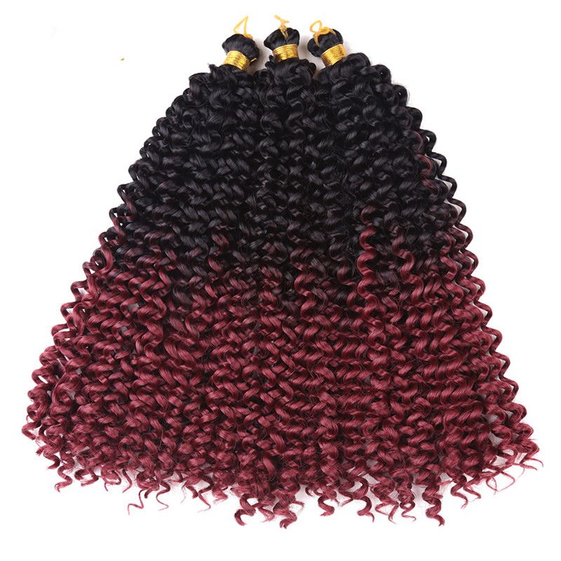 Wet And Wavy Bulk Hair For Braiding Synthetic Water Wave Crochet