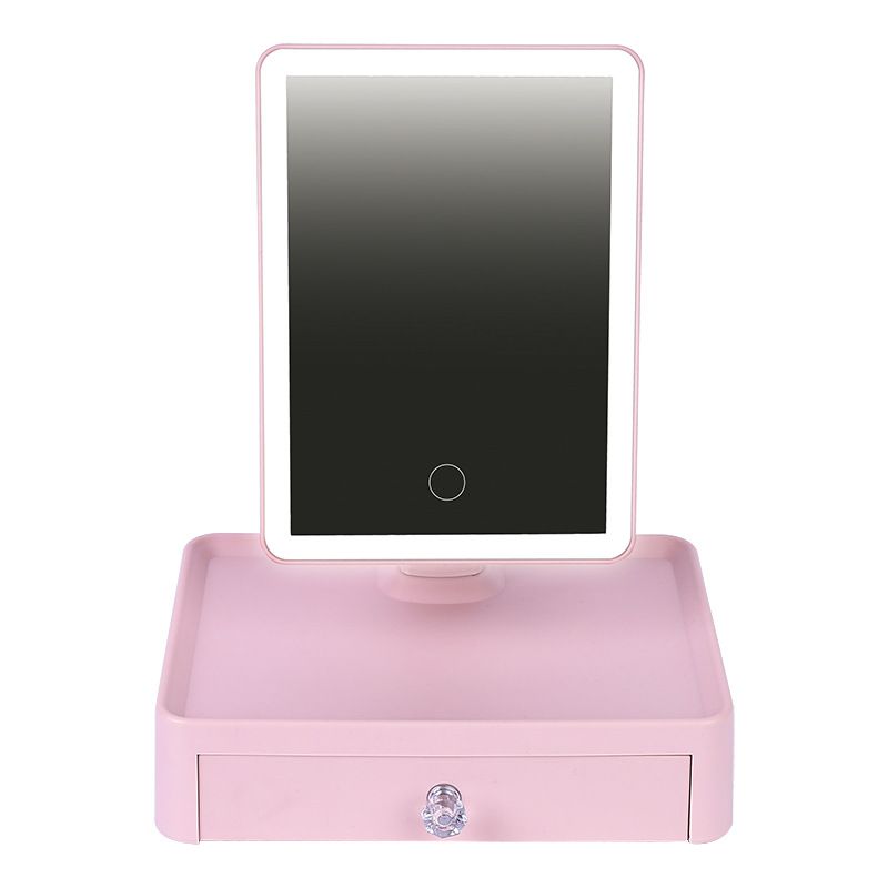 Led Light Standing Mirror Makeup Portable Desktop Vanity Mirrors With Lights Cosmetic Make Up Lamp Tools