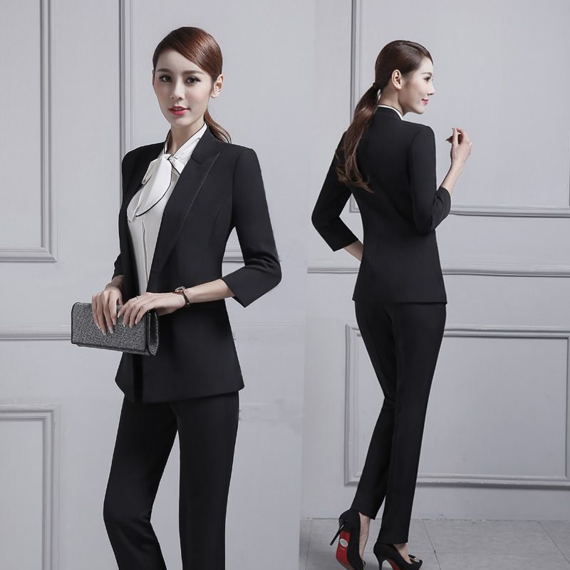 2019 customized new womens suit womens business professional dress professional clothing