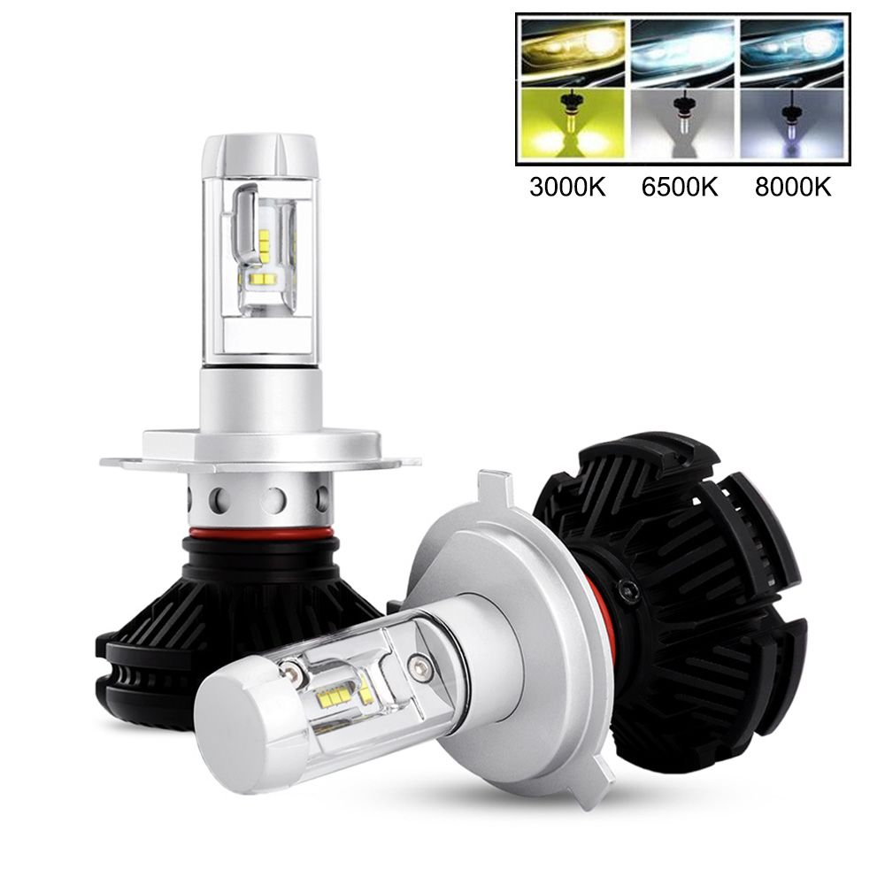 COOLEEON X3 LED Car Headlamp 55W 9005 9006 H1 H4 H7 H8 H11 Auto