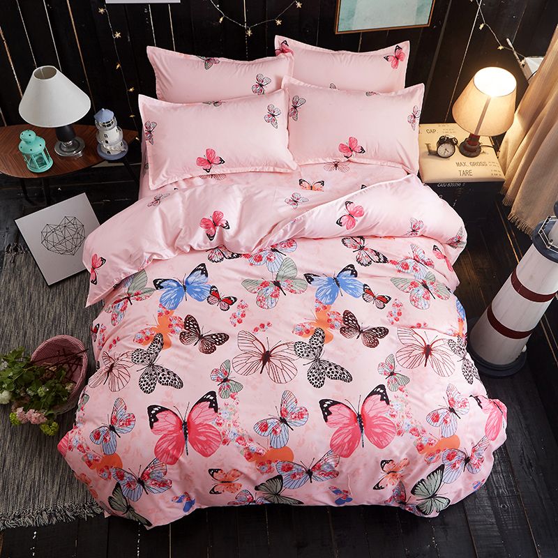 Butterfly Bed Linens High Quality 3/Bedding Set Duvet Cover+Beds Sheet