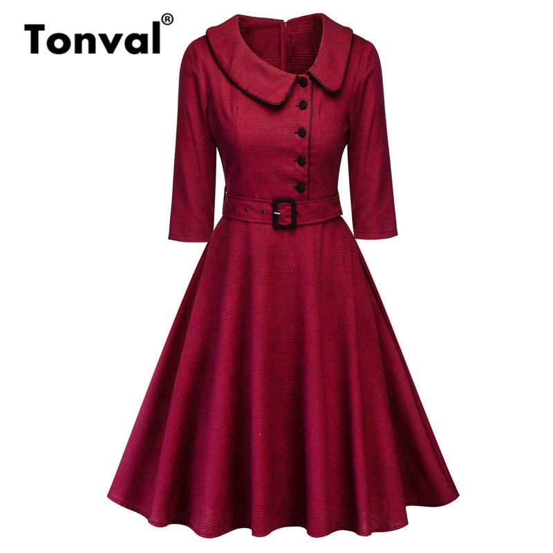 Casual Burgundy Dresses