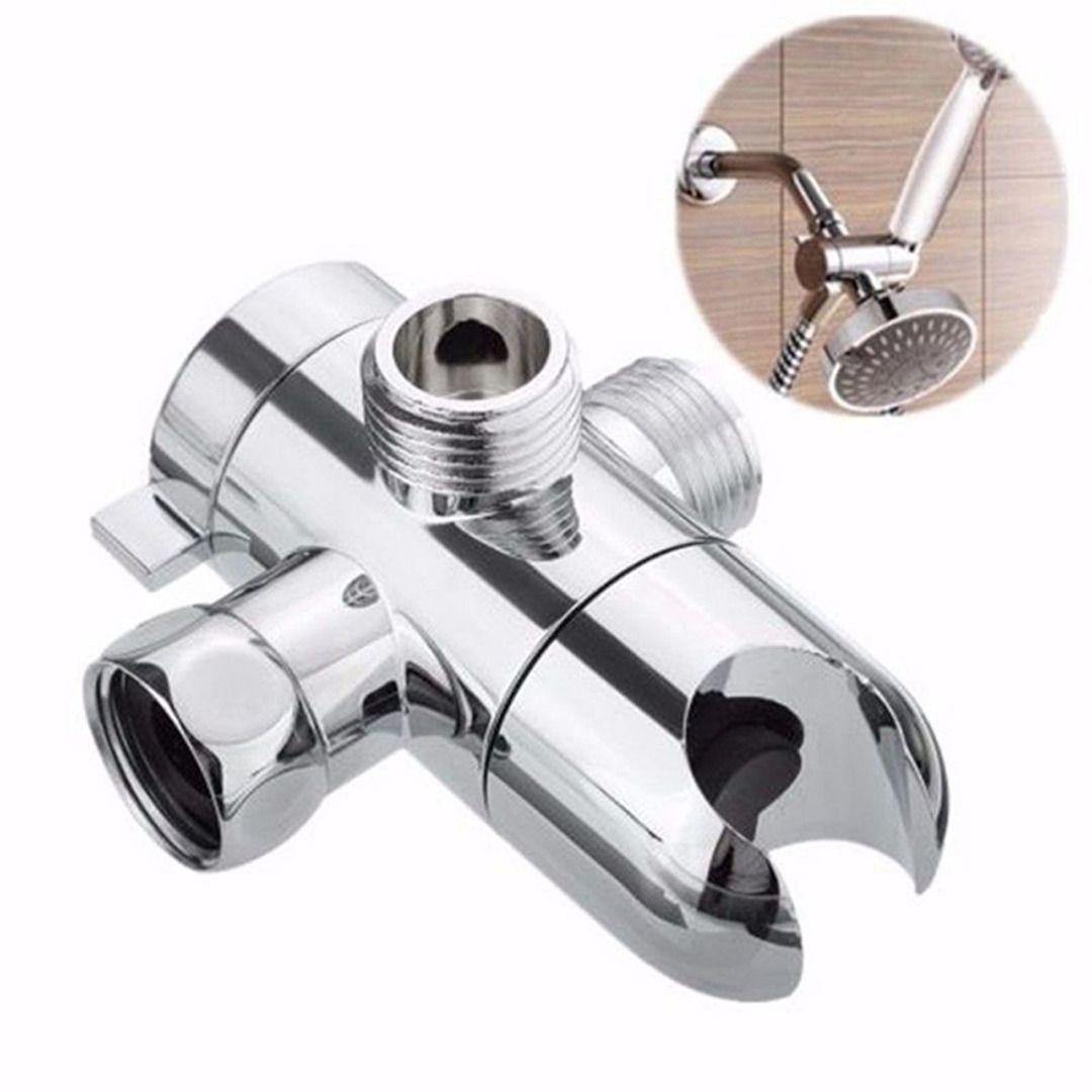 Mayitr 3 Way Duschkopf Halter Wasserspar Diverter Silber Poliert Chrom Wand Duschventil Fix Halterung Für Badezimmer