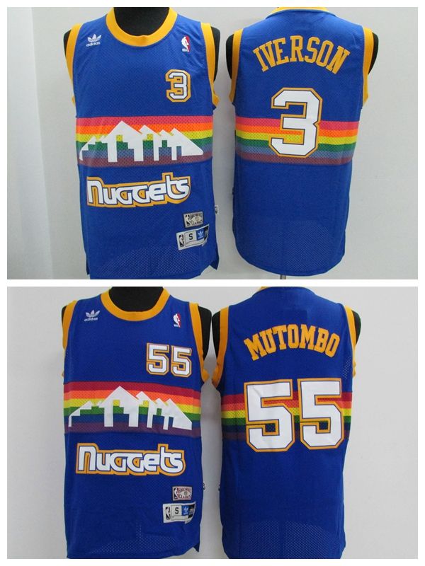 allen iverson retro nuggets jersey