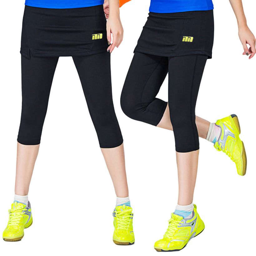 Women Badminton Dress Pants OnePiece Suits Running Leggings Outdoor
