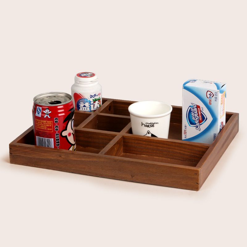 Wood Craft Vintage Retro Wooden Box Home Decoration Storage Case Natural Organizer Desktop Sundries Boxes Supplies