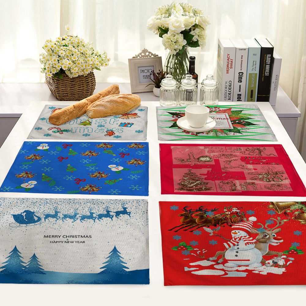 2018 New Year Placemat For Dining Table Christmas Christmas Decorations China 2017 Decoration From Cansou $22 89