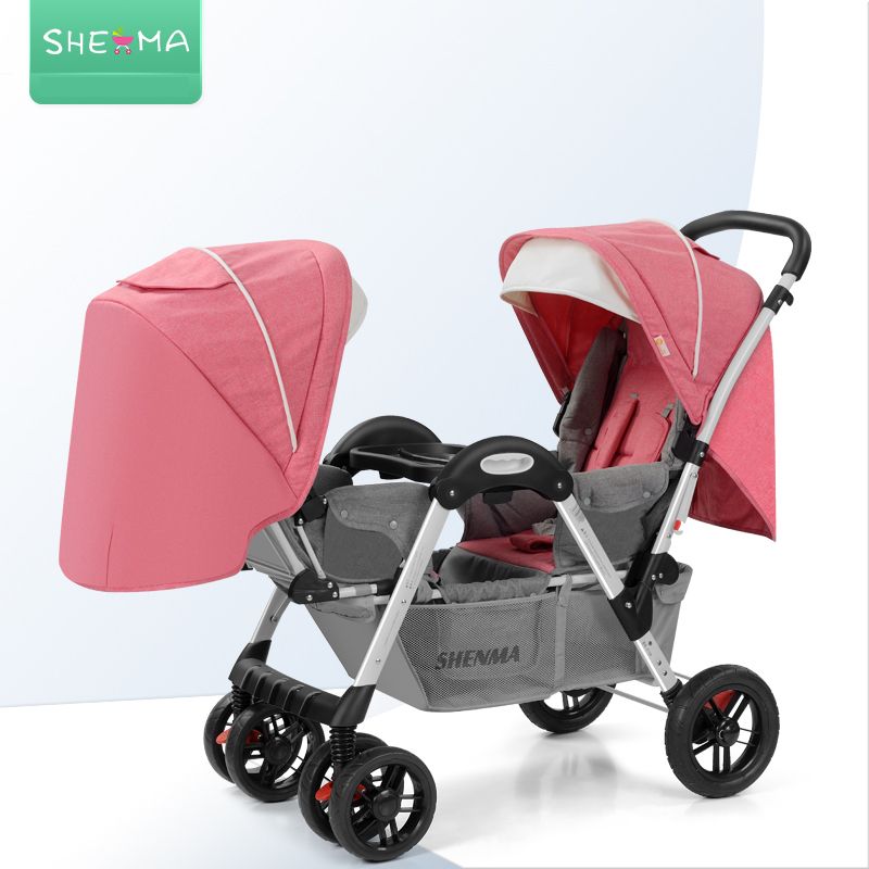 2019 lightweight baby stroller for twins double stroller sgs