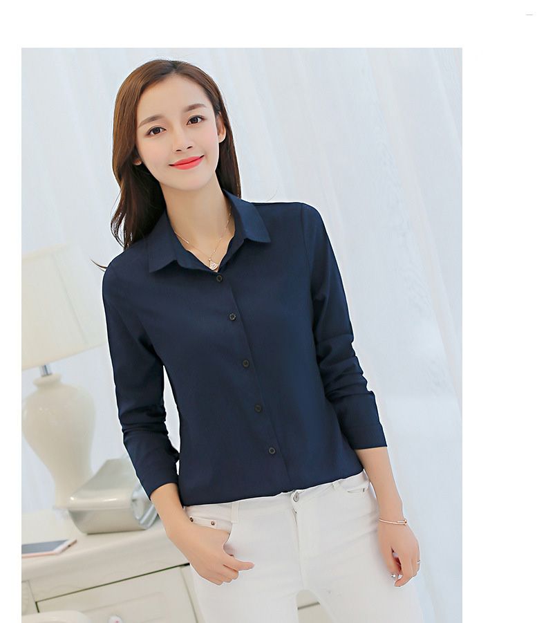 blusas azul marino mujer