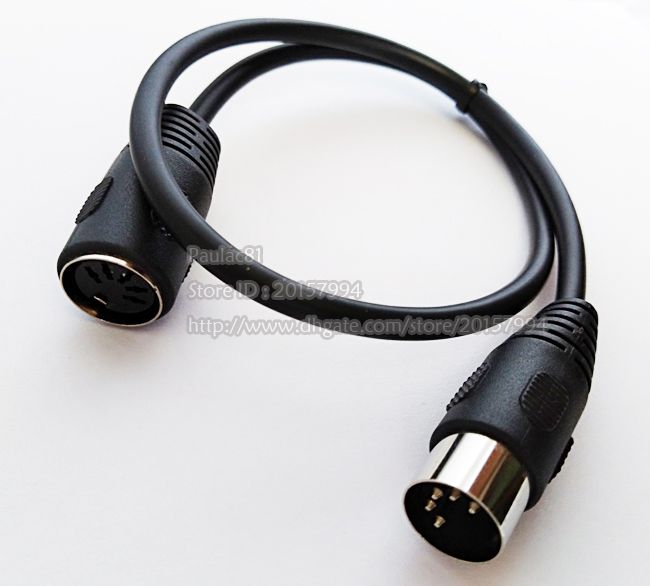 2020 MIDI 5Pin DIN Male To Female Audio MIDIAT Adapter Cable For MIDI