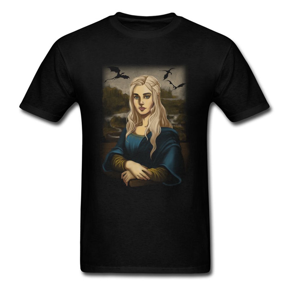 Streetwear De Algodón Designer Única Camisetas Art Mona Tronos Hombre Juego Camiseta Lisa Ropa Tops Daenerys JK1uFT3lc