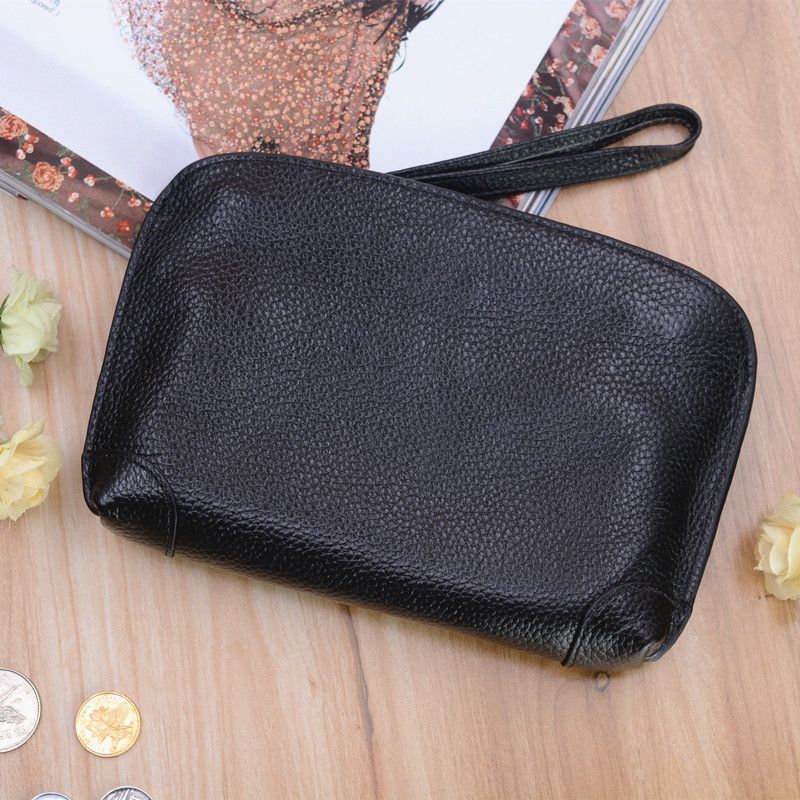 Designer Clutch Bag Envelope Women High Quality Black Soft Genuine Leather Bags Party Fashion ...