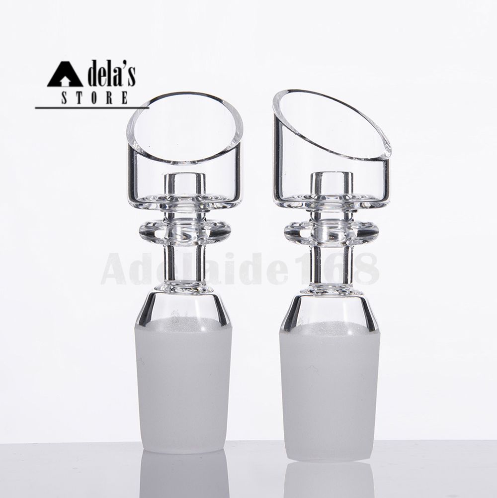 Angle Top Quartz Nail OD 22mm Domeless Ninja Cut Nails 10mm 14mm 18mm Female Male Beveling Top Dab Rigs 169 Quartz Banger Nail Glass Carb Cap Angled Top